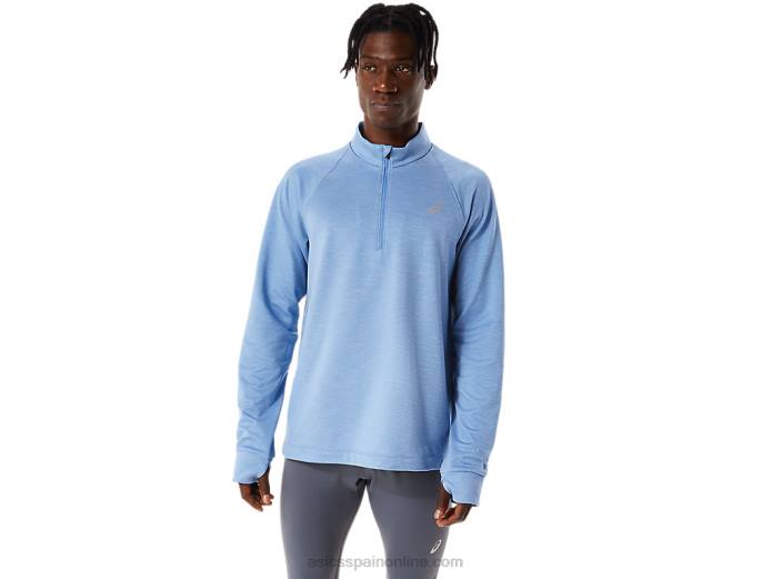 hombre thermopolis invierno 1/2 cremallera Asics 4L681063 brezo armonía azul