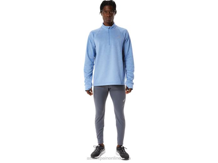 hombre thermopolis invierno 1/2 cremallera Asics 4L681063 brezo armonía azul