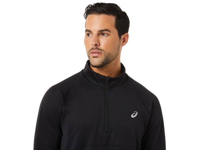 hombre thermopolis invierno 1/2 cremallera Asics 4L681708 rendimiento negro
