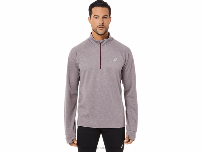 hombre thermopolis invierno 1/2 cremallera Asics 4L681711 Brezo profundo de Marte