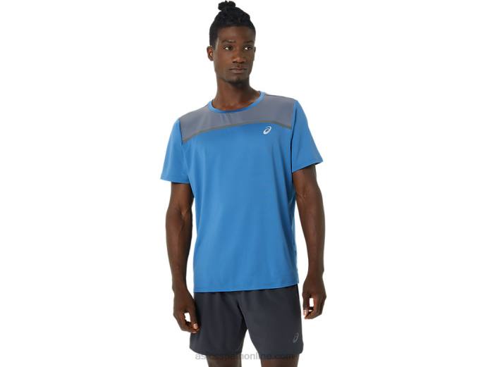 manga corta pr lyte hombre Asics 4L681032 azur/metrópolis