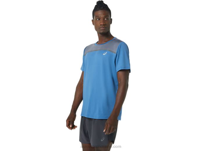 manga corta pr lyte hombre Asics 4L681032 azur/metrópolis