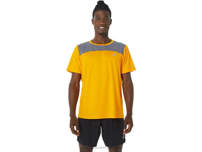 manga corta pr lyte hombre Asics 4L681081 ámbar/metrópolis