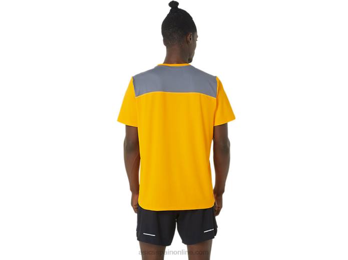 manga corta pr lyte hombre Asics 4L681081 ámbar/metrópolis