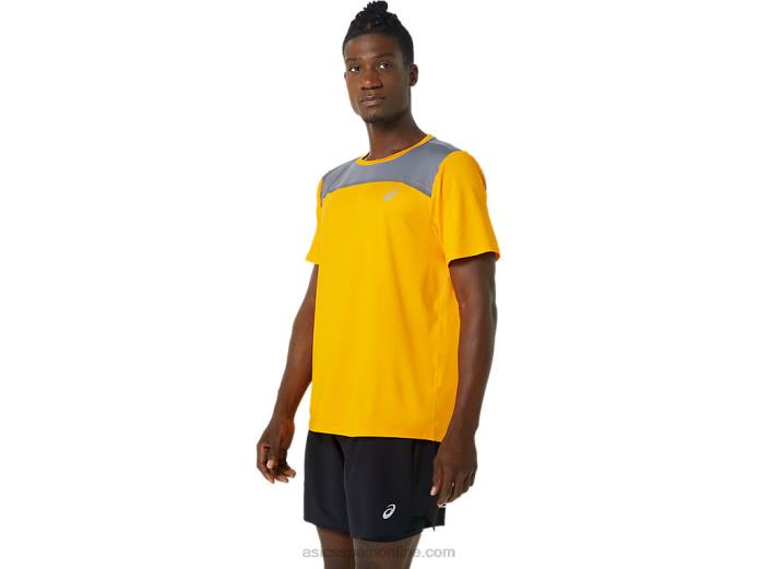 manga corta pr lyte hombre Asics 4L681081 ámbar/metrópolis