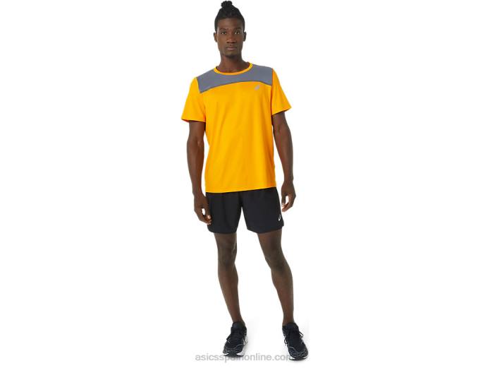 manga corta pr lyte hombre Asics 4L681081 ámbar/metrópolis