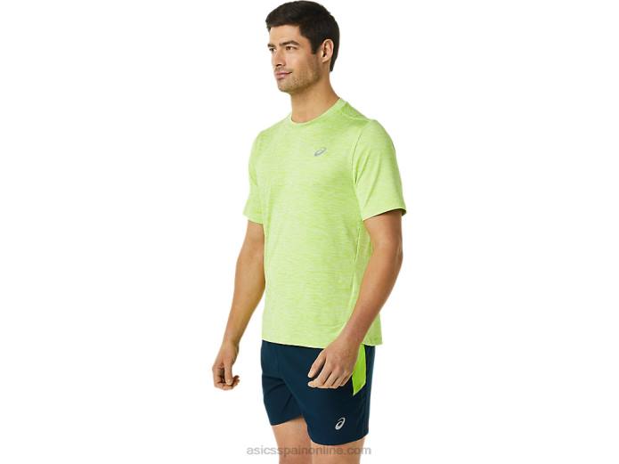 manga corta pr lyte hombre Asics 4L681366 peligro verde brezo