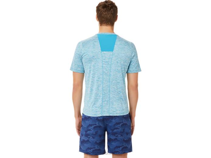 manga corta pr lyte hombre Asics 4L682024 azul turquesa