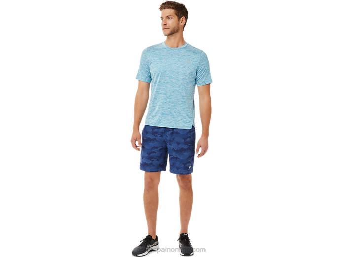 manga corta pr lyte hombre Asics 4L682024 azul turquesa