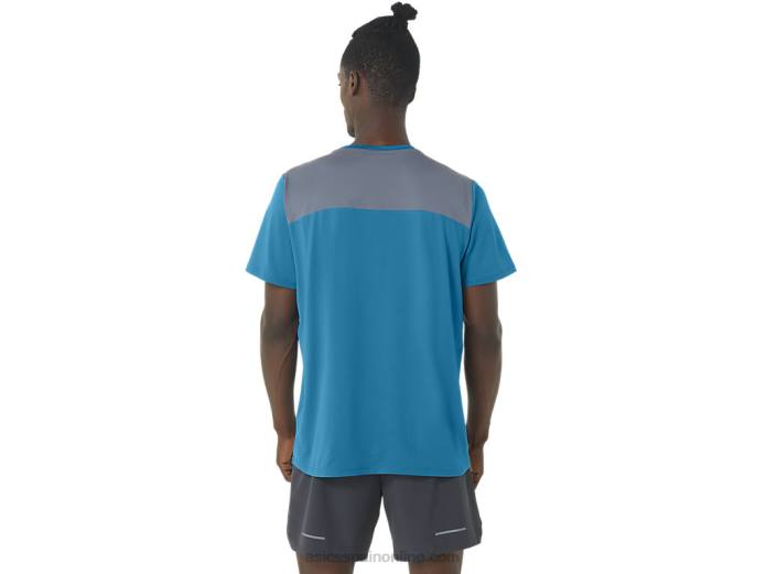 manga corta pr lyte hombre Asics 4L68229 isla azul