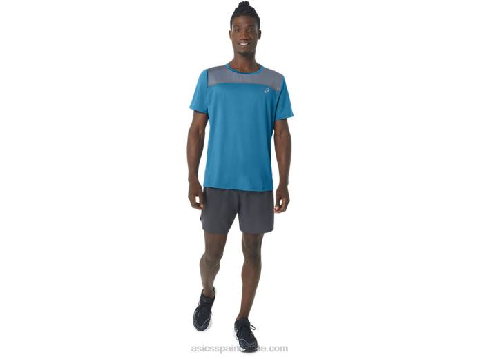 manga corta pr lyte hombre Asics 4L68229 isla azul
