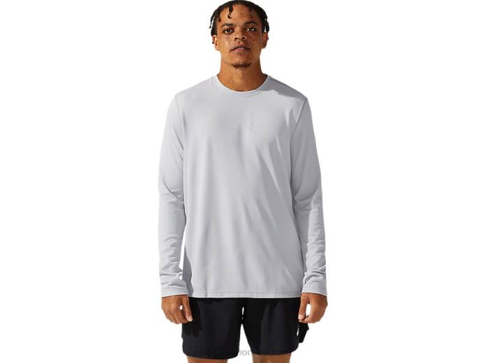 manga larga ready-set ii para hombre Asics 4L681095 gris medio
