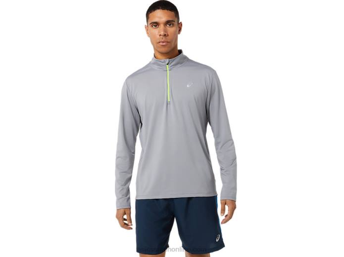 media cremallera para hombre lista para usar Asics 4L681398 disco de yeso/lago