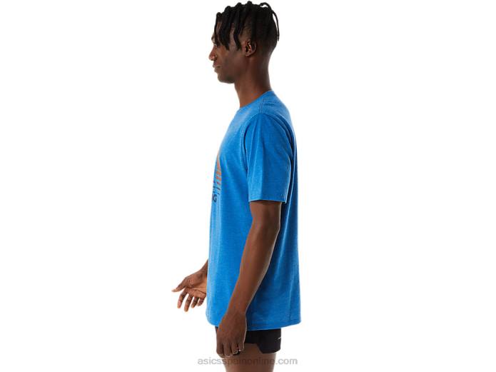 playera con gráfico de corredor del amanecer Asics 4L681108 lago drive brezo