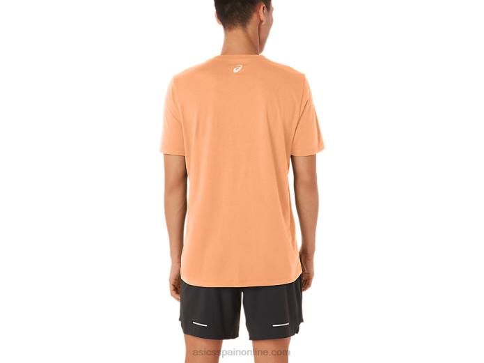 playera de manga corta a rayas Asics 4L6870 duna de verano