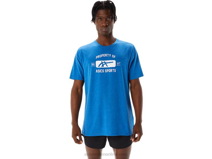 propiedad de manga corta de camiseta deportiva Asics 4L681231 lago drive brezo