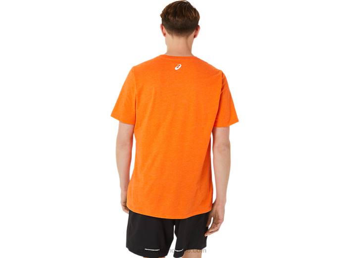 propiedad de manga corta de camiseta deportiva Asics 4L681269 caléndula naranja brezo