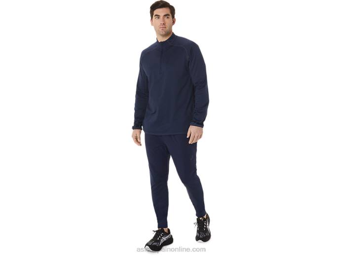 top de hombre actibreeze jacquard con 1/2 cremallera Asics 4L68761 medianoche