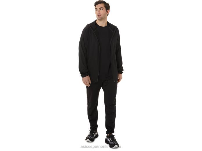 top de manga corta activo para hombre Asics 4L68753 rendimiento negro