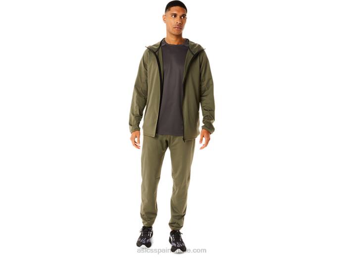 top de manga corta activo para hombre Asics 4L68763 gris obsidiana