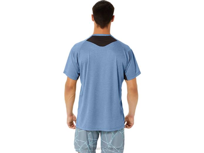 top de manga corta con estampado gel-cool para hombre Asics 4L681354 gran tiburón brezo