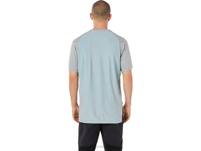 top de manga corta de jacquard actibreeze para hombre Asics 4L681515 brezo de yeso