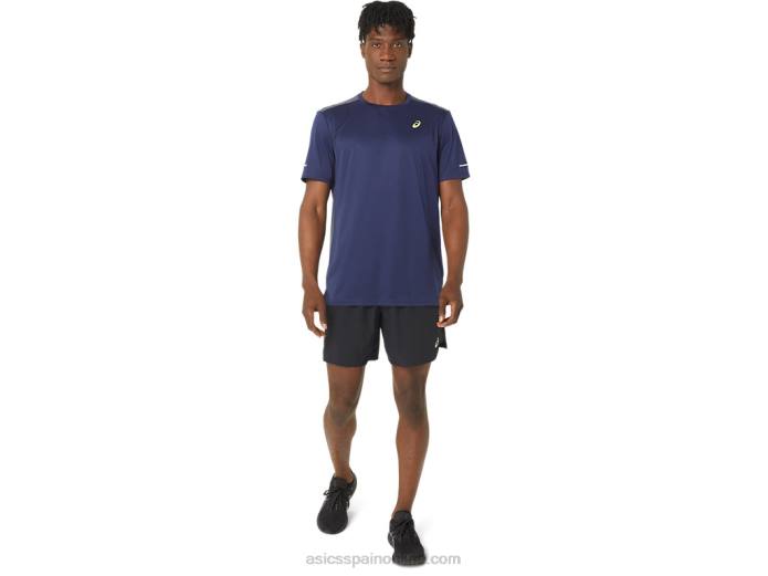 top de manga corta de malla lite-show Asics 4L6876 chaquetón/gris portador