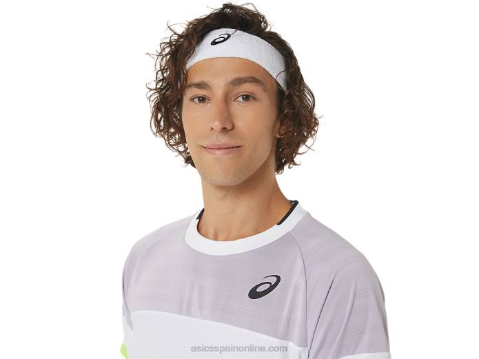 top de manga corta para hombre Asics 4L68441 violeta anochecer/cielo suave