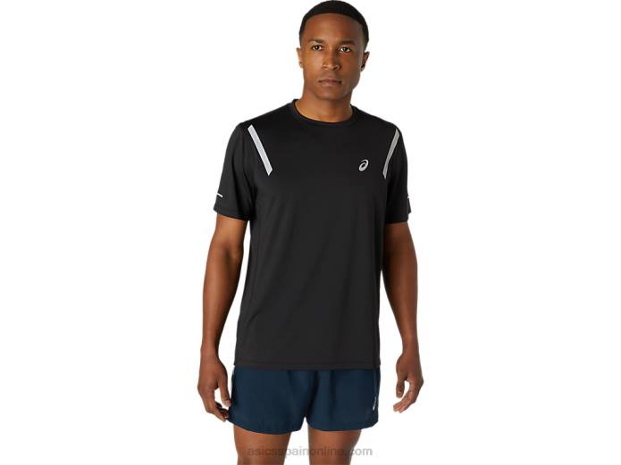 top de manga corta para hombre lite-show Asics 4L681671 rendimiento negro