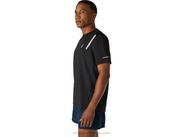 top de manga corta para hombre lite-show Asics 4L681671 rendimiento negro