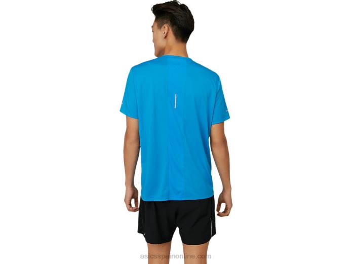 top de manga corta para hombre lite-show Asics 4L681674 azul eléctrico