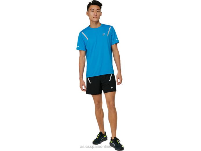 top de manga corta para hombre lite-show Asics 4L681674 azul eléctrico