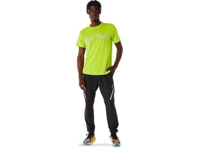 top de manga corta para hombre lite-show Asics 4L68218 cáscara de limón