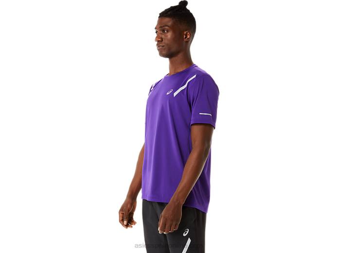 top de manga corta para hombre lite-show Asics 4L68844 mermelada de uva