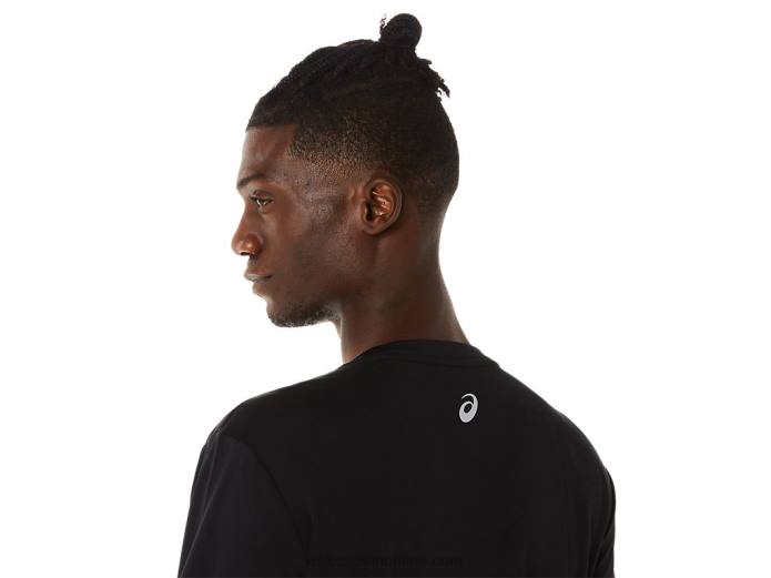 top de manga larga con logo fujitrail para hombre Asics 4L68508 rendimiento negro