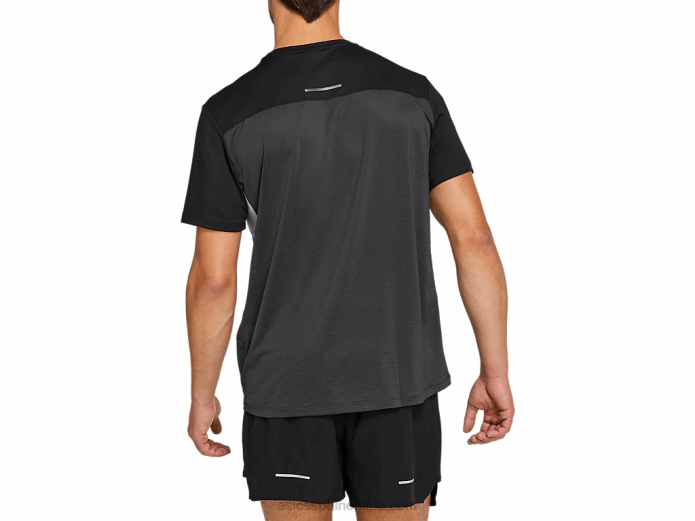 top manga corta carrera hombre Asics 4L682052 gris grafito/negro rendimiento