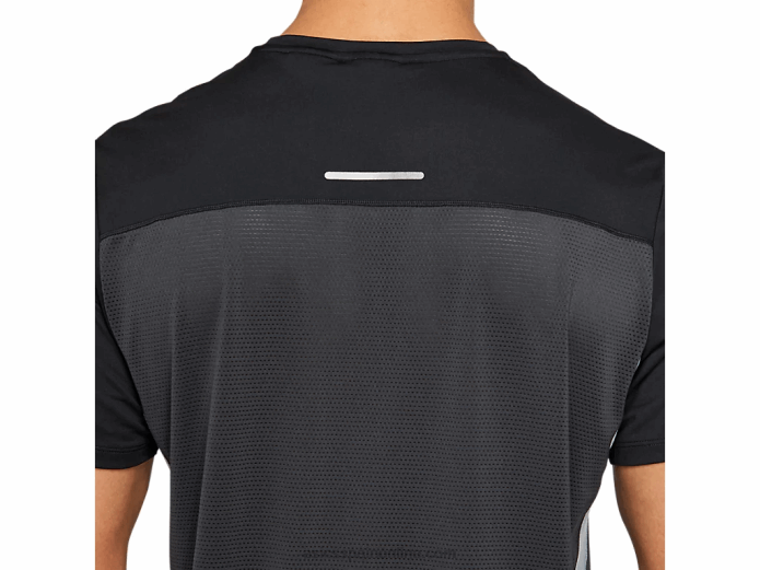 top manga corta carrera hombre Asics 4L682052 gris grafito/negro rendimiento