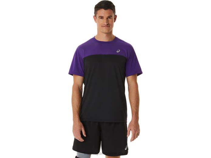 top manga corta carrera hombre Asics 4L68891 mermelada de uva/negro rendimiento