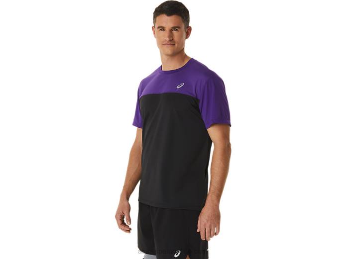 top manga corta carrera hombre Asics 4L68891 mermelada de uva/negro rendimiento