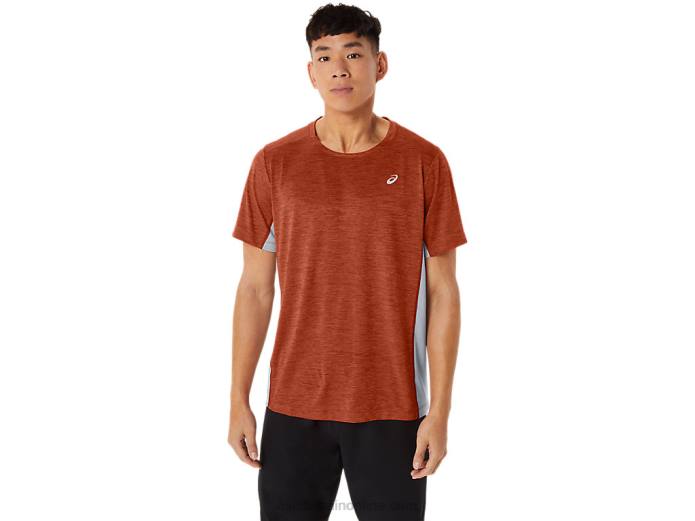 tren de hombre sana manga corta Asics 4L68202 latte de especias/hoja de roca