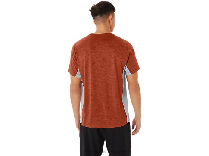 tren de hombre sana manga corta Asics 4L68202 latte de especias/hoja de roca