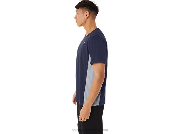 tren de hombre sana manga corta Asics 4L68227 chaquetón/hoja de roca