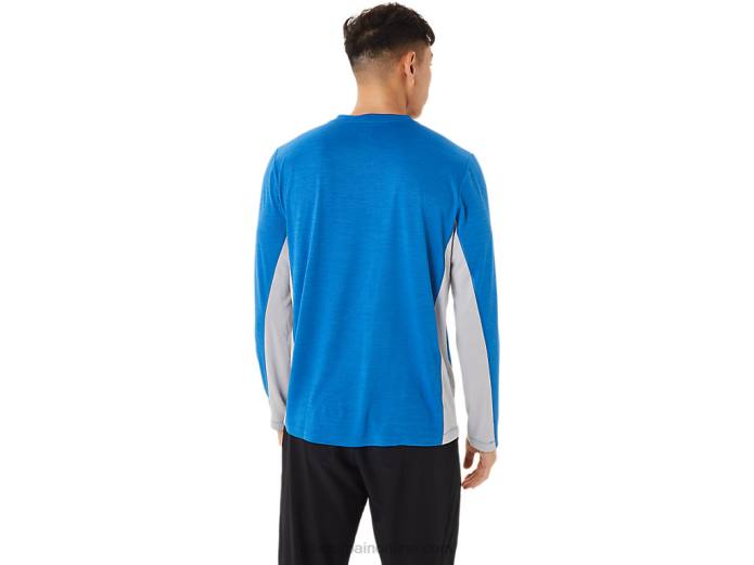 tren de hombre sana manga larga Asics 4L681412 lago drive/gris piedmont