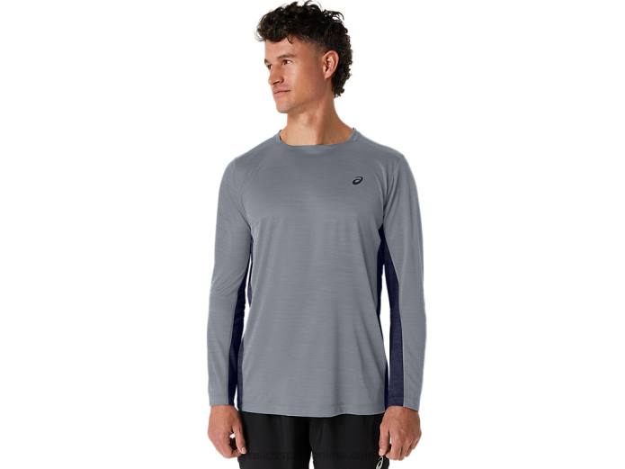 tren de hombre sana manga larga Asics 4L68211 yeso/chaquetón