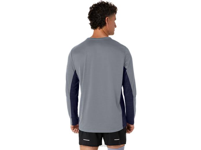 tren de hombre sana manga larga Asics 4L68211 yeso/chaquetón