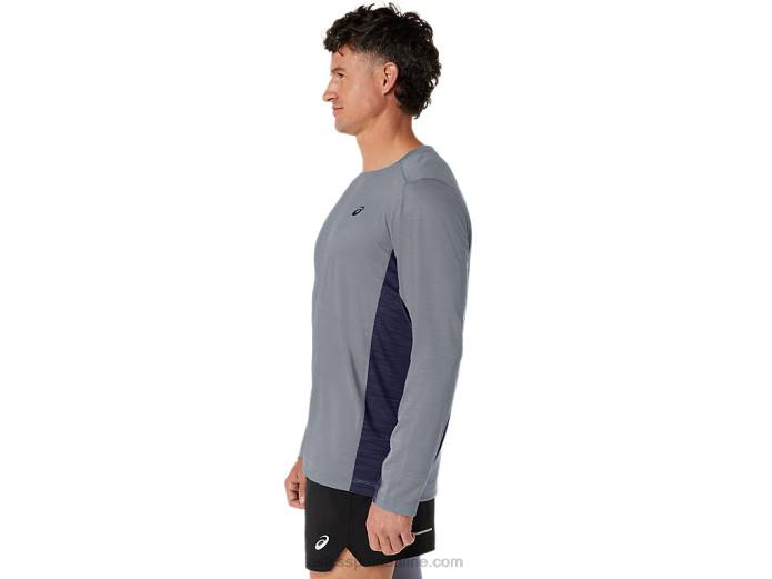 tren de hombre sana manga larga Asics 4L68211 yeso/chaquetón