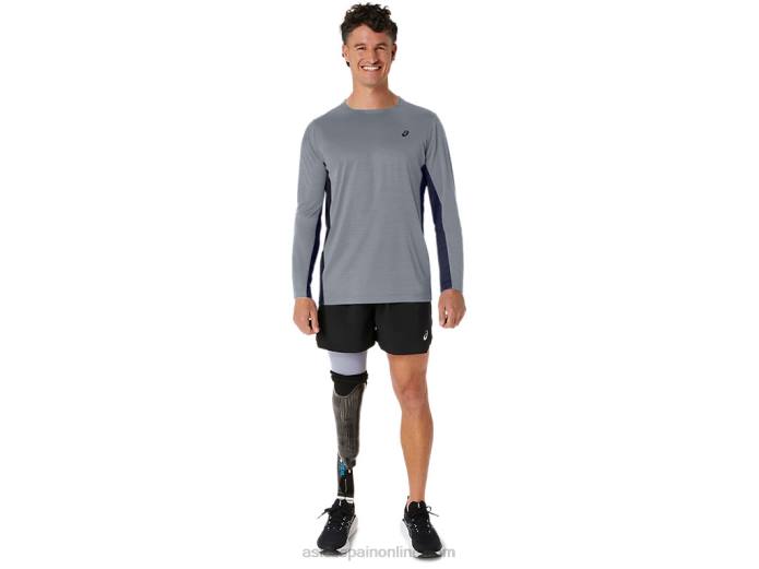 tren de hombre sana manga larga Asics 4L68211 yeso/chaquetón