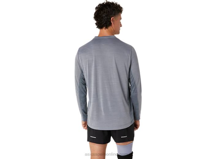 tren de hombre sana manga larga Asics 4L68596 yeso/metrópolis