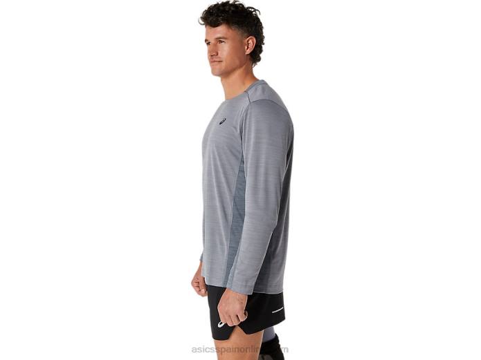 tren de hombre sana manga larga Asics 4L68596 yeso/metrópolis