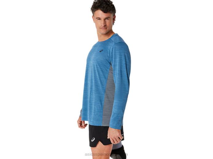 tren de hombre sana manga larga Asics 4L68604 azur/metrópolis